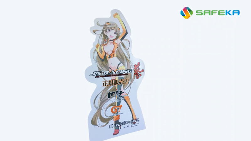 A species whose garbage precedes it - full size cutout of person